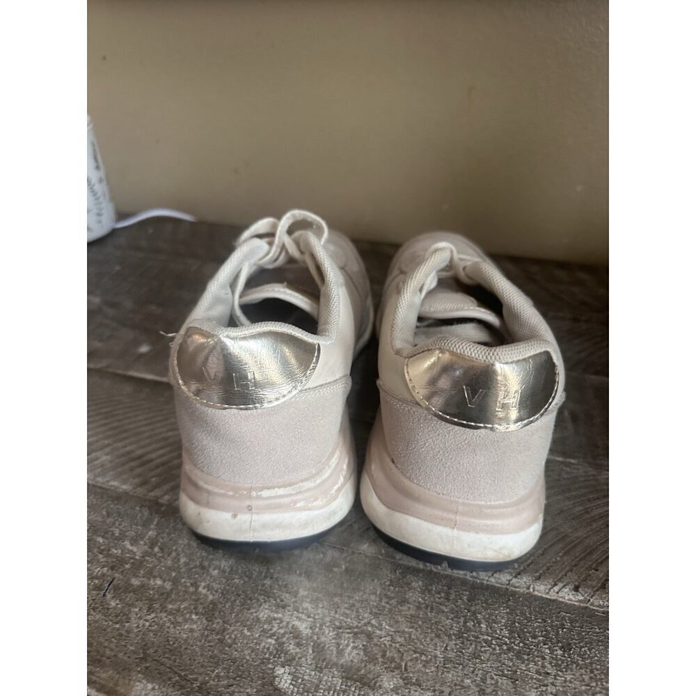 Vintage Havana Sneaker Women's Size 9 Nude Glitter Star Gold Cream Shoes - Picture 4 of 5